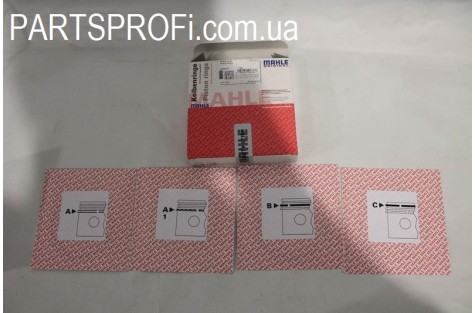 Кольца поршневые Ланос 1.6 / Авео 1.6 / Лачетти 1.6 / Нексия 16 кл. к-кт, Стандарт Mahle