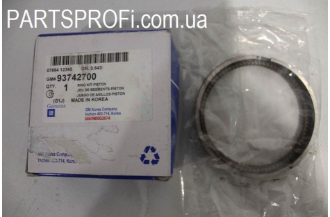 Кольца поршневые Лачетти 1.8 (ЛДА , после 2007гв) к-кт, Стандарт GM