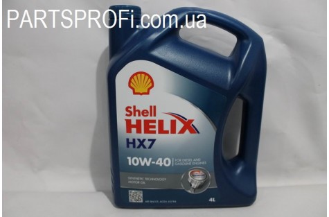 Масло Моторное (10w-40) Shell Helix HX7 , 4Л