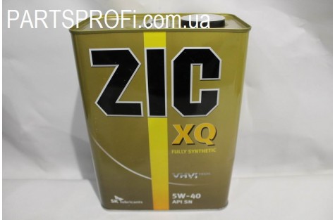 Масло моторное (5W40) ZIC XQ , 4L