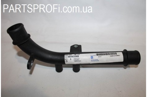 Патрубок радиатора флейта Лачетти 1.8 (до 2007гв) GM пластиковый