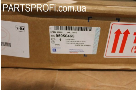Вентилятор радиатора Авео (после 2009 гв) в сб. с диффуз.(с кондиц.) GM