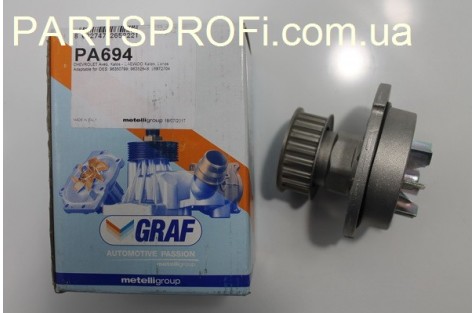 Помпа водяная Ланос 1.5 / Авео 1.5 / Нексия 8кл. Graf