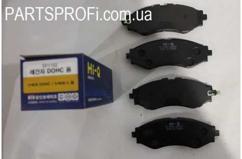 Колодки торм. Передние Ланос 1.6 \ Нексия 16 кл \ Нубира \ Лачетти \ Такума с дат. износа HI-Q SP1102