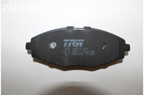 Колодки торм. Передние Ланос 1.5 \ Нексия 8кл \ Сенс \ Мат TRW