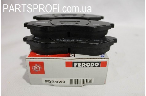 Колодки тормозные Авео передние Феродо