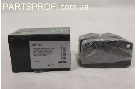 Колодки тормозные Нексия 96-98 гв передние (квадратные) LPR