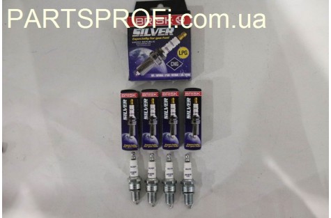 Свечи зажиг Ланос 1.5 / Авео 1.5 / Нексия 8kl / Сенс (под газ) Brisk silver